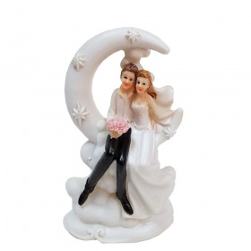 Сватбена фигурка - Брачна двойка "На луната"